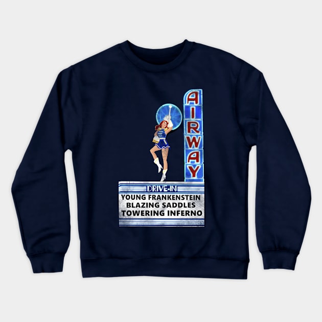 Airway Drive-In Crewneck Sweatshirt by DistractedGeek